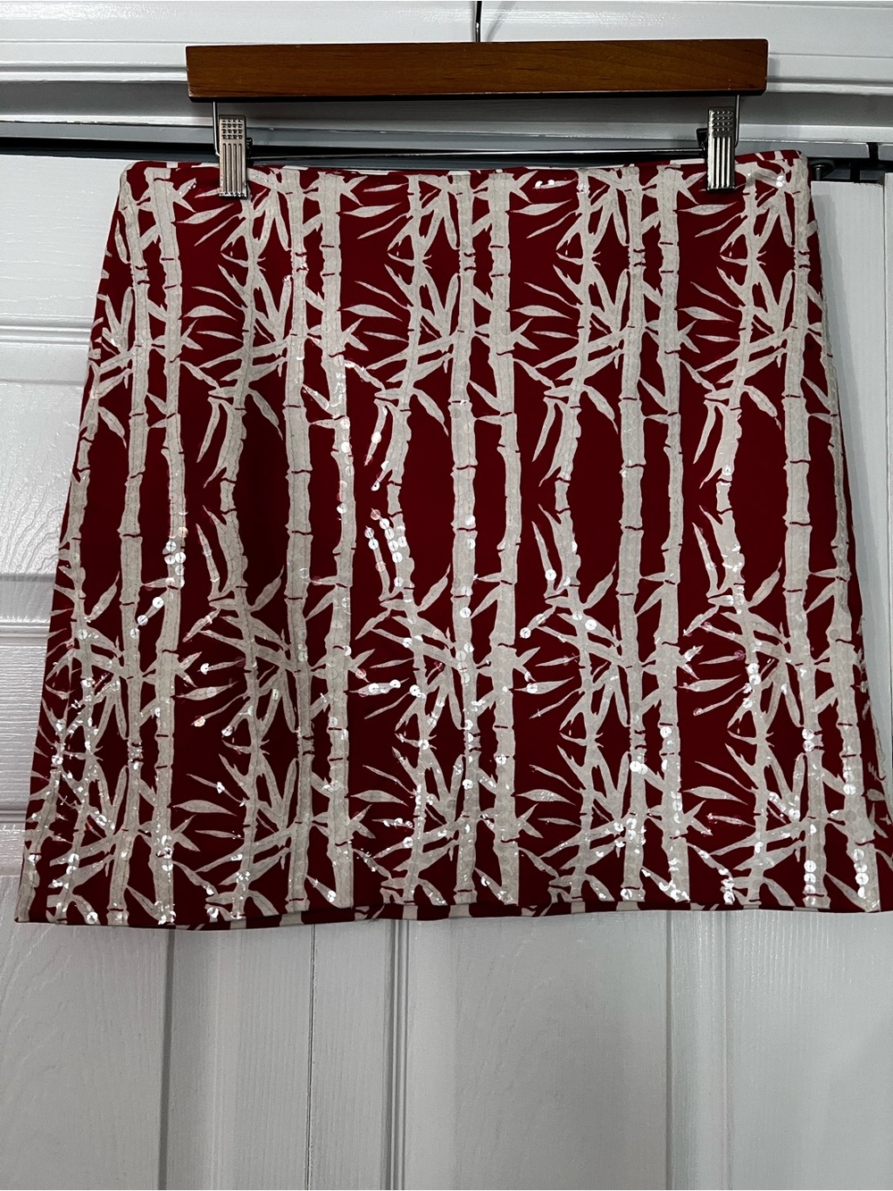 Michael Kors Sequin Bamboo Pattern Mini Skirt